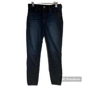 American Eagle Jegging Blue Jeans Womens 8 Hi Rise Straight Leg